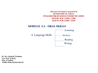 Business Communication Skills Overview