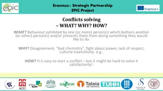 Solving Conflicts in Erasmus+ EPIC Project
