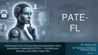 Secure AI Data Generation with PATE-FL Architecture