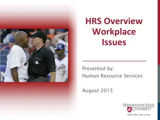 Workplace Bullying and Violence Prevention