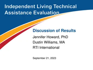 Independent Living Technical Assistance Evaluation Results