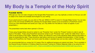 Understanding Your Body as a Temple of the Holy Spirit