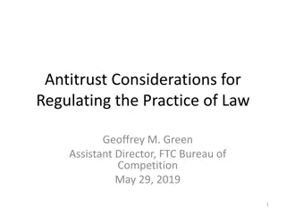 Understanding Antitrust Considerations in Regulating Law Practice