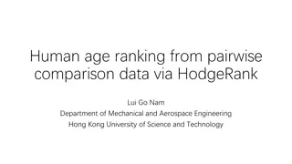 Analysis of Human Age Ranking from Pairwise Comparison Data