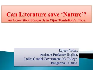 Ecocriticism and Literature: Cultivating Environmental Awareness