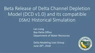 Beta Release of Delta Channel Depletion Model v1.0