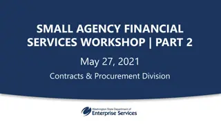 Agency Contracts Report Guidelines