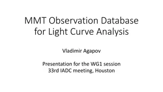 MMT Observation Database for Light Curve Analysis