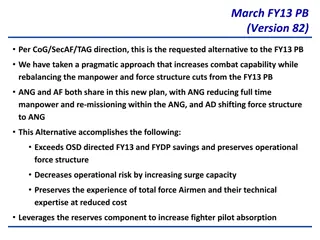 Optimizing Combat Capability and Force Structure in FY13 PB