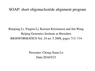 Efficient Short Oligonucleotide Alignment Program