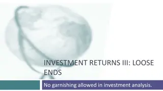 Corporate Finance Analysis: Investment Returns and Uncertainty