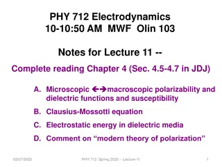 Electrodynamics Lecture Notes Chapter 4 Discussion