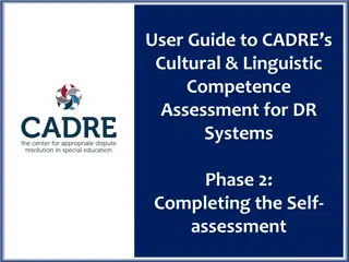 Completing CADRE's Cultural & Linguistic Competence Assessment
