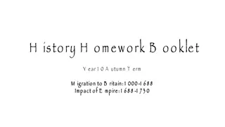 Homework Booklet for British History Study