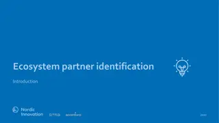 Ecosystem Partner Identification Tool and Process