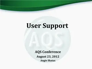 AQS User Support Conference Overview