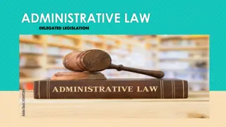 Understanding Delegated Legislation in Administrative Law