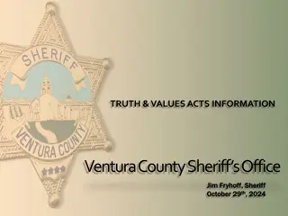 Values and Information at Ventura County Sheriff's Office - 2023 Insights