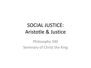 Aristotle, Justice, and Cardinal Virtues in Catholic Philosophy