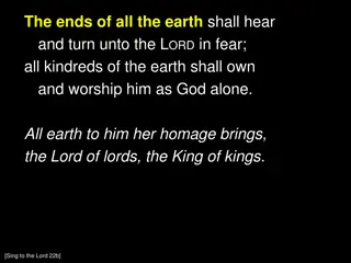 Earth's Homage - Lord of Lords, King of Kings