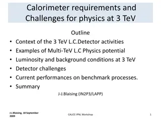 Physics Potential at 3 TeV for L.C Detector Activities