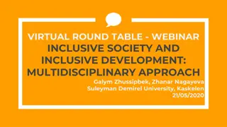 Developing Inclusive Society and Overcoming Obstacles