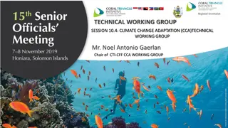 Climate Change Adaptation Working Group Updates