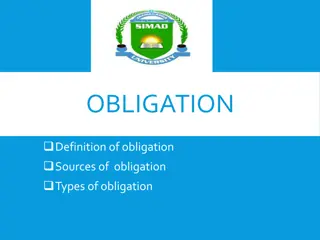 Understanding Obligations and Contracts