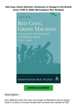 ❤pdf Red Coat, Green Machine: Continuity in Change in the British Army 1700 to 2