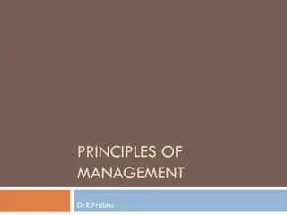 Principles of Management Overview