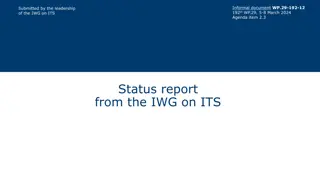 TF VC Meetings Overview and Progress Update