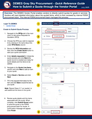 Efficient Vendor Portal Quote, Invoice, and Change Order Submission Guide