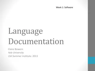 Choosing Software: General Principles and Software Types
