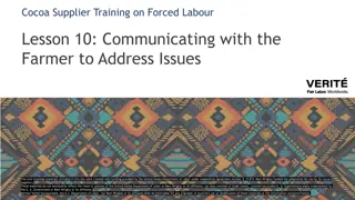 Communicating with Farmers in Addressing Workplace Issues