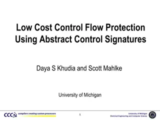 Control Flow Protection Using Abstract Signatures