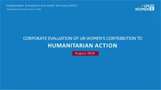 Evaluation of UN Women's Humanitarian Action 2014-2018