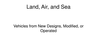 Innovative Land, Air, and Sea Vehicles