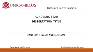 Effective Bachelor's Degree Dissertation Guide