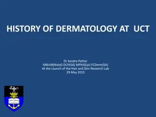 Dermatology History at UCT
