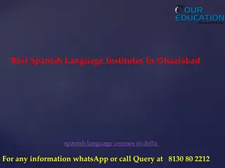 Spanish Language Institutes in Ghaziabad - Top Picks