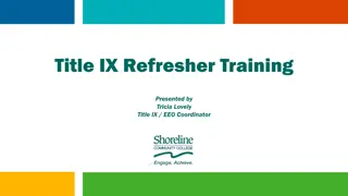 Understanding Title IX: Training Highlights