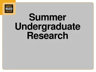 Summer Undergraduate Research Opportunities at HMC