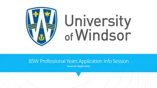 BSW Professional Years Application Info & Process