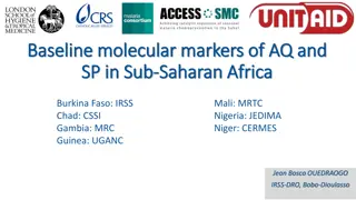 Molecular Markers of AQ and SP Resistance in Sub-Saharan Africa