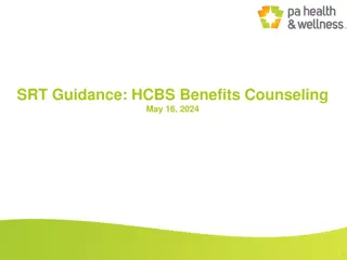 HCBS Benefits Counseling Guidelines