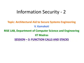 Secure Systems Engineering Basics