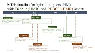 Timeline for Hybrid Magnets with Bi2212 Inserts