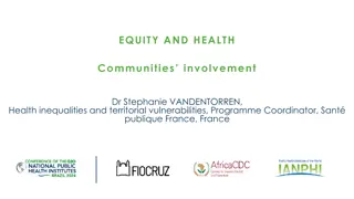 Public Health Strategies for Health Equity in France