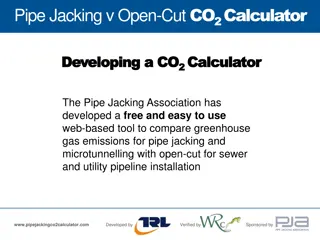Compare CO2 Emissions: Pipe Jacking vs. Open-Cut Calculator