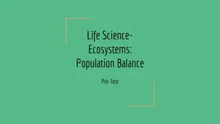 Ecosystems Population Balance Pre-Test